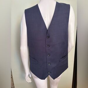 Classic Men's Navy Suit Vest - Waistcoat